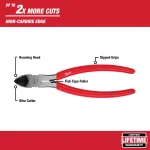 MILWAUKEE 8 in. Diagonal Cutting Pliers with Iron-Carbide Edge thumbnail 2