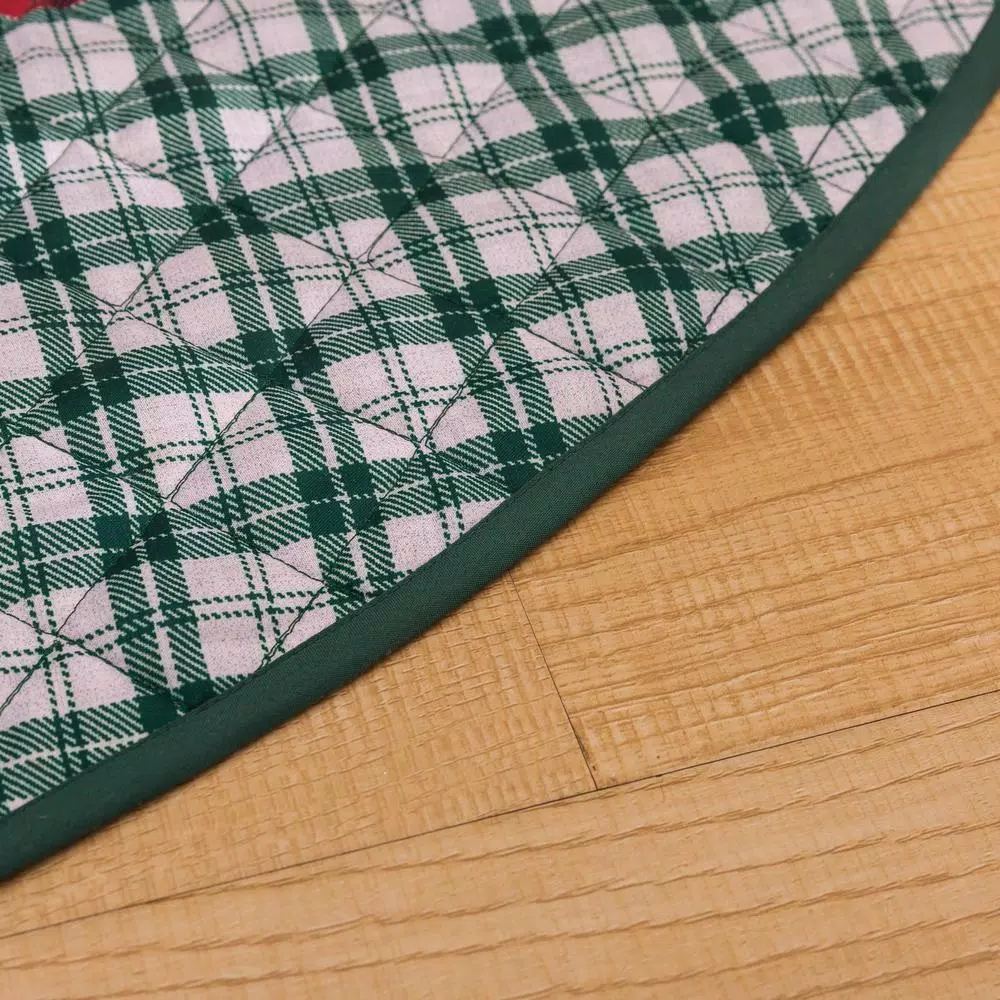 Country Living Knox Plaid 48 in. Quilted Microfiber Tree Skirt