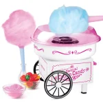 Nostalgia Vintage Pink Cotton Candy Maker with 2 Reusable Cones thumbnail 2