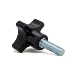 POWERTEC 5/16 in.-18 4-Point Stud Knob, Black (5-Pack) thumbnail 4
