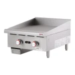 Magic Chef 24 in. Commercial Natural Gas Countertop Griddle, Stainless Steel thumbnail 2