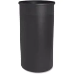 Genuine Joe 35 Gal. Aluminum Round Open Top Trash Can, Weather-Resistant Outdoor Waste Receptacle thumbnail 4