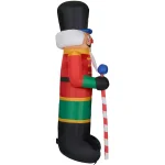 Fraser Hill Farm 10 ft. Nutcracker Christmas Inflatable with White Lights thumbnail 10