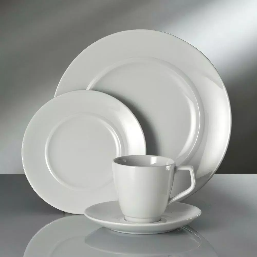 Oneida Circa 5 oz. White Porcelain Creamers, Set of 36