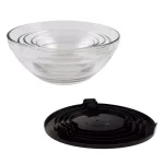 Chef Buddy 10-Piece Glass Bowl Set with Airtight Black Lids thumbnail 3