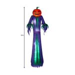Gemmy 12 ft. Halloween Airblown Projection Inflatable Fire and Ice Jack O Reaper thumbnail 3