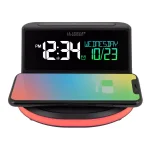 La Crosse Technology Wireless Charging Digital Alarm Clock with 7-Color Glowing Base thumbnail 5
