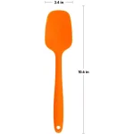 OVENTE Premium Silicone Spatula, Heat Resistant 500°F, Stainless Steel Core, Non-Stick, Orange thumbnail 6