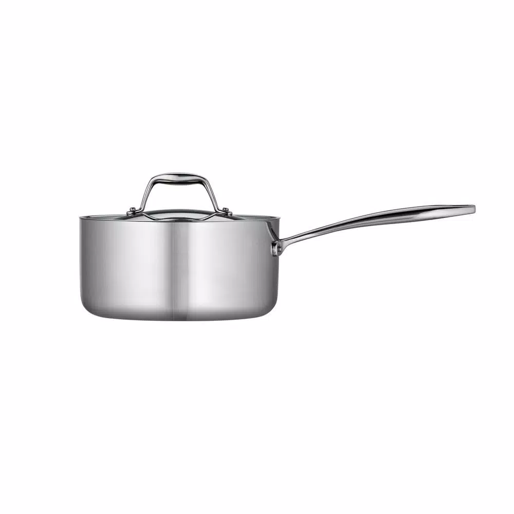 Tramontina Gourmet Tri-Ply Clad 3 Qt. Stainless Steel Sauce Pan with Lid