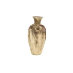 LITTON LANE 28" Distressed Beige and Brown Ceramic Amphora Floor Vase - Farmhouse Style thumbnail 2