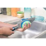 DishFish Dual Scrubber Sponge, Non-Scratch, Ergonomic Fish Shape, 8-Pack thumbnail 3