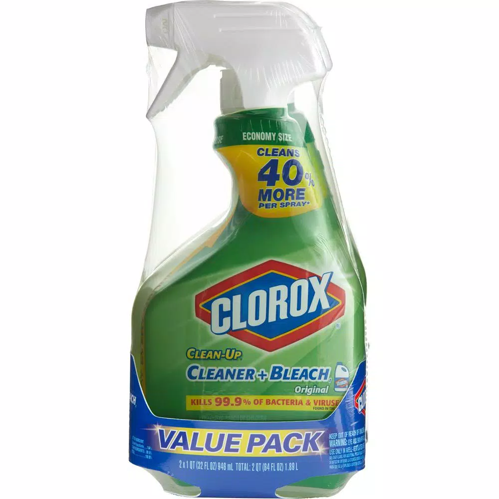 Clorox Clean-Up All-Purpose Bleach Spray Cleaner, 32 oz (2-Pack)