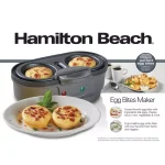 Hamilton Beach Egg Bites Maker and Egg Poacher, Grey thumbnail 5