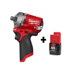Milwaukee M12 FUEL 1/2 in. Stubby Brushless Cordless Impact Wrench with 2.0 Ah Battery thumbnail 1