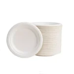 Unbranded 7 in. White Sugarcane Plates, Eco-Friendly & Biodegradable (600 Pack) thumbnail 1