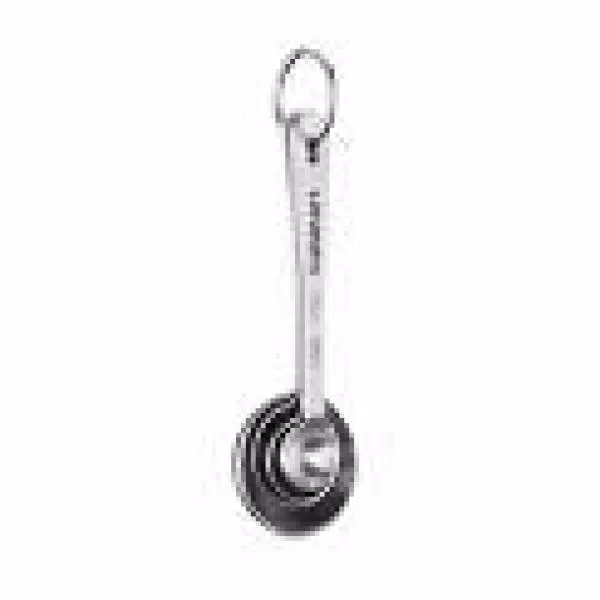 Cuisinart 4-Piece Stainless Steel Measuring Spoon Set with Storage Ring