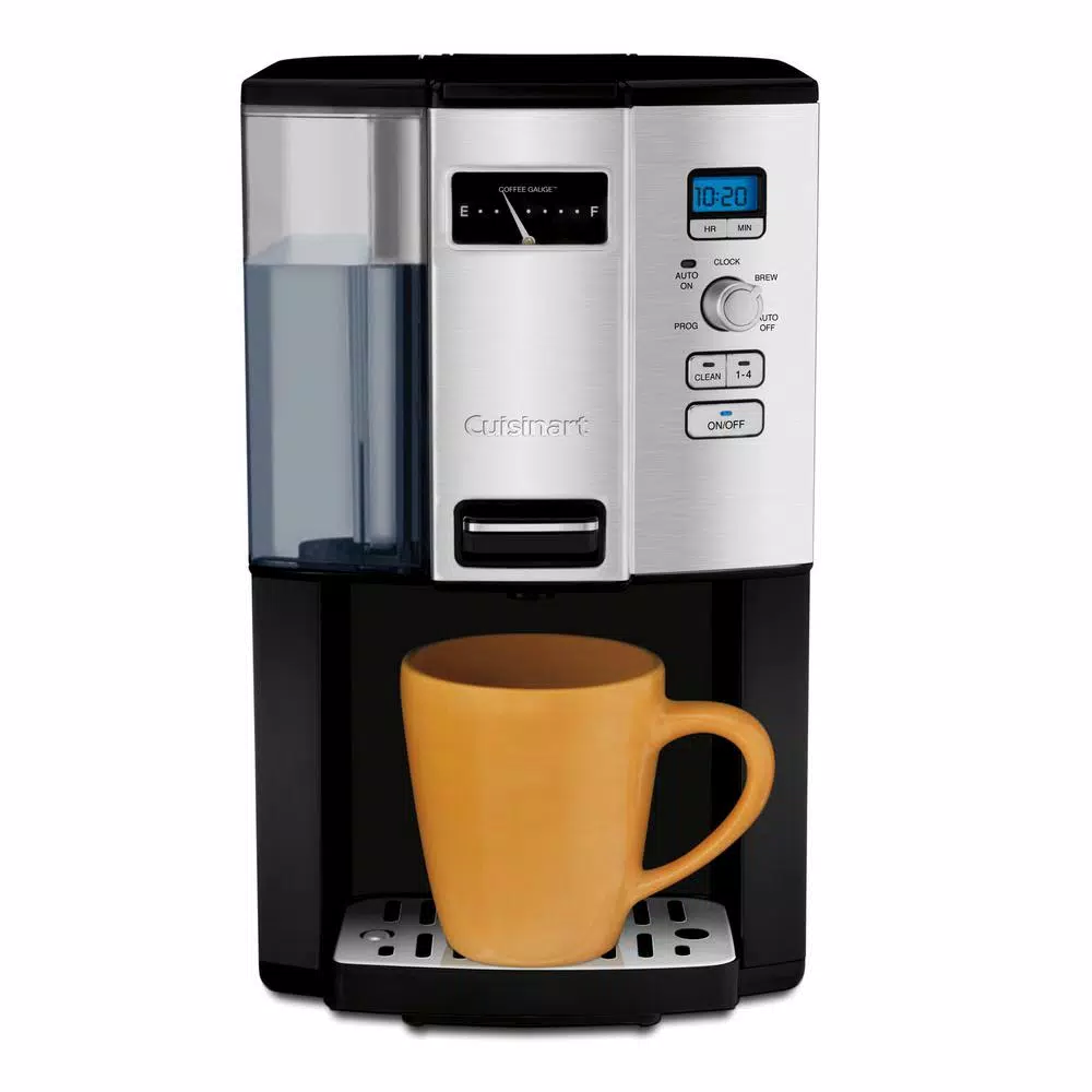Cuisinart 12-Cup Black Chrome Drip Coffee Maker with Programmable Settings and Removable Water Reservoir