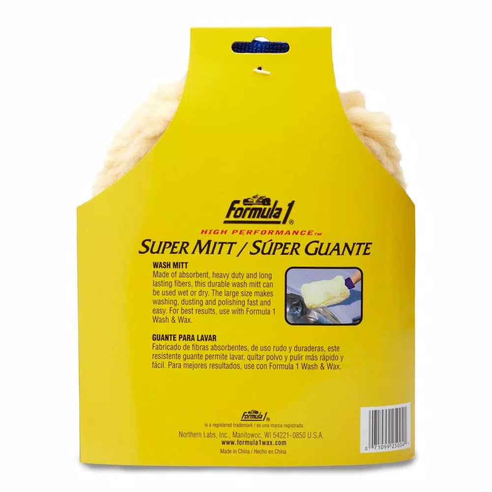 Formula 1 Super Mitt Synthetic Lamb's Wool Car Wash Sponge