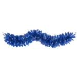 Nearly Natural 6 ft. Blue Flocked Artificial Christmas Garland with 50 Warm White LED Lights thumbnail 1