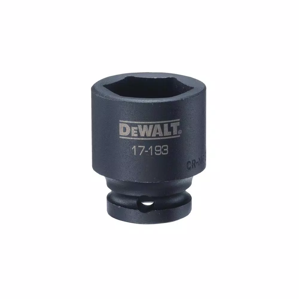 DEWALT 27 mm 1/2 in. Drive 6-Point Impact Socket, Low Profile