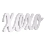 Pinnacle Script XOXO White Wood Decorative Sign - Large Handcrafted Farmhouse Wall Decor thumbnail 3