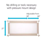 Safety 1st Wide Doorways 27 in. Multi-Purpose Pressure Mounted Security Gate thumbnail 6