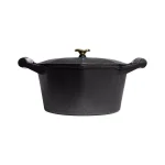 FINEX 5 Qt. Octagon Cast Iron Dutch Oven with Lid, Black thumbnail 2