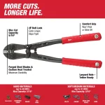 Milwaukee 14 in. Bolt Cutter with 5/16 in. Max Cut Capacity thumbnail 2