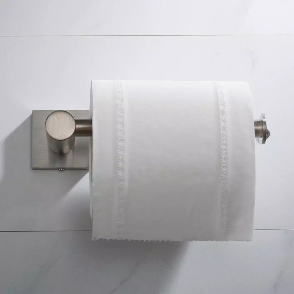 KRAUS Ventus Brushed Nickel Toilet Paper Holder - Solid Brass