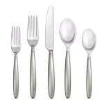 Skandia Tidal Frosted 20-Piece Flatware Set, Service for 4, 18/0 Stainless Steel thumbnail 1