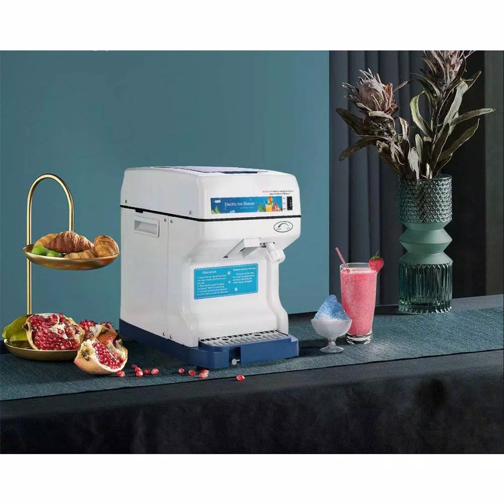VIVOHOME Blue Ice Crusher & Snow Cone Maker Machine, 250W High Speed Shaver