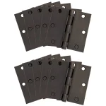Design House 3.5 in. Square Corner Door Hinge, Oil Rubbed Bronze, 10-Pack thumbnail 1
