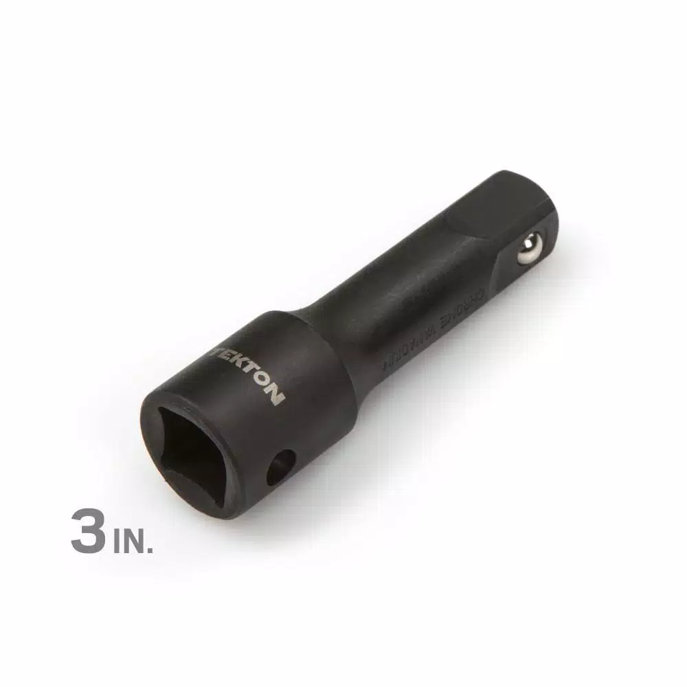 TEKTON 1/2 in. Drive 3 in. Impact Extension Bar with Black Oxide Finish