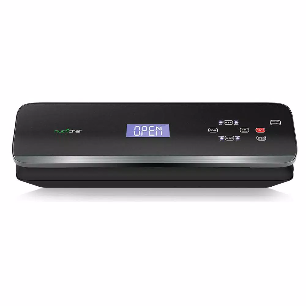 NutriChef Electric Food Vacuum Sealer with Digital Button Controls and Dual Sealing Modes