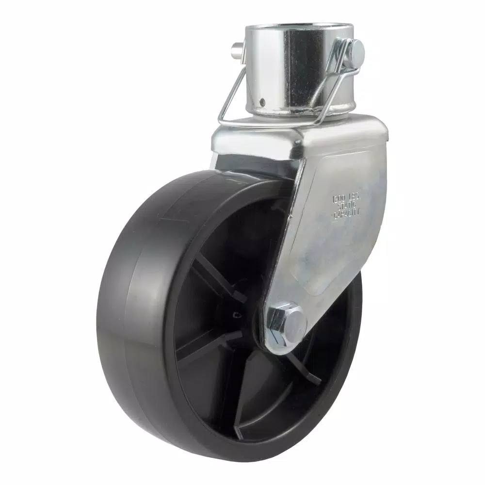 CURT 6" Jack Caster for 2" Diameter Tubes, 1,200 lbs. Capacity
