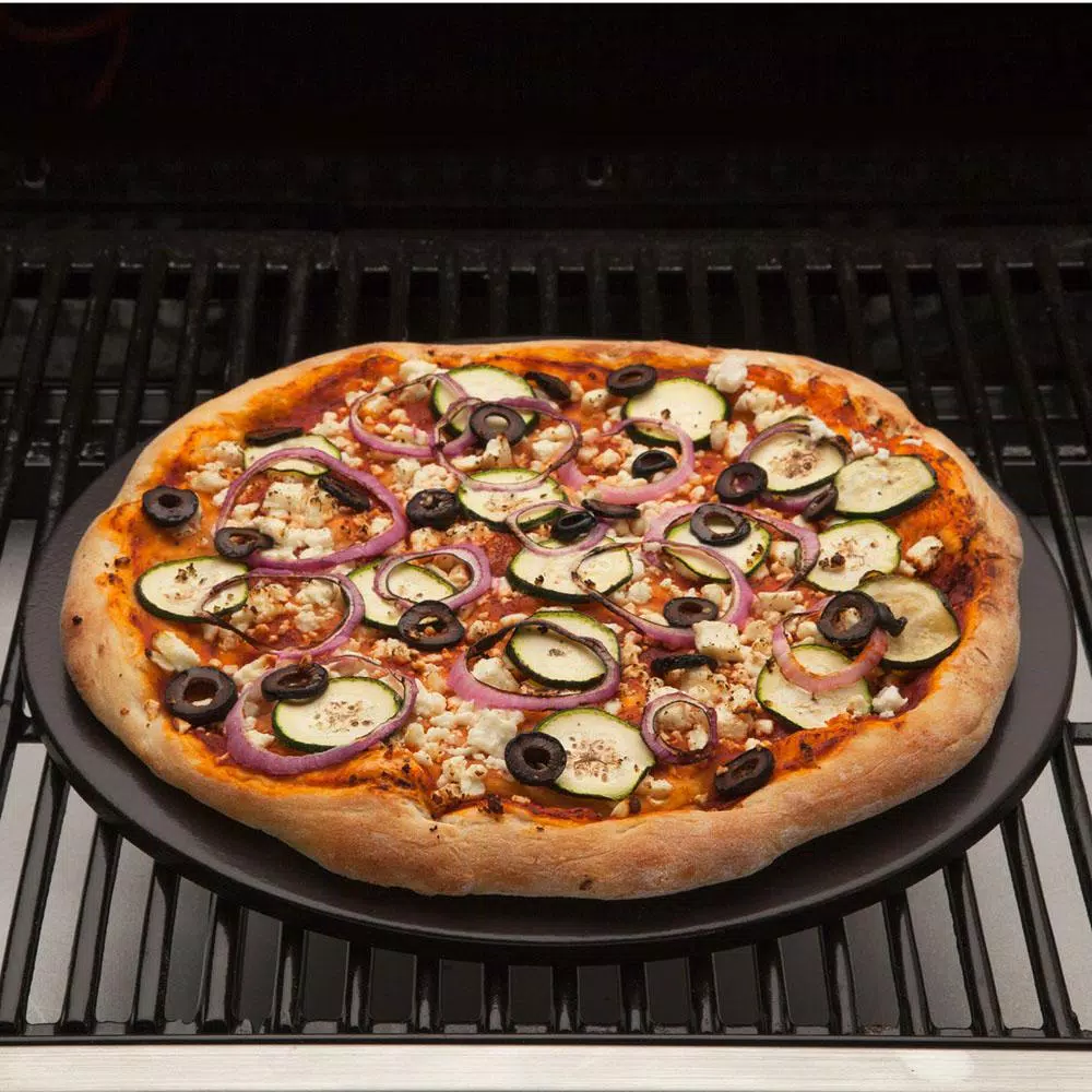 Cuisinart Alfrescamore 13-Inch Ceramic-Glazed Cordierite Pizza Grilling Stone