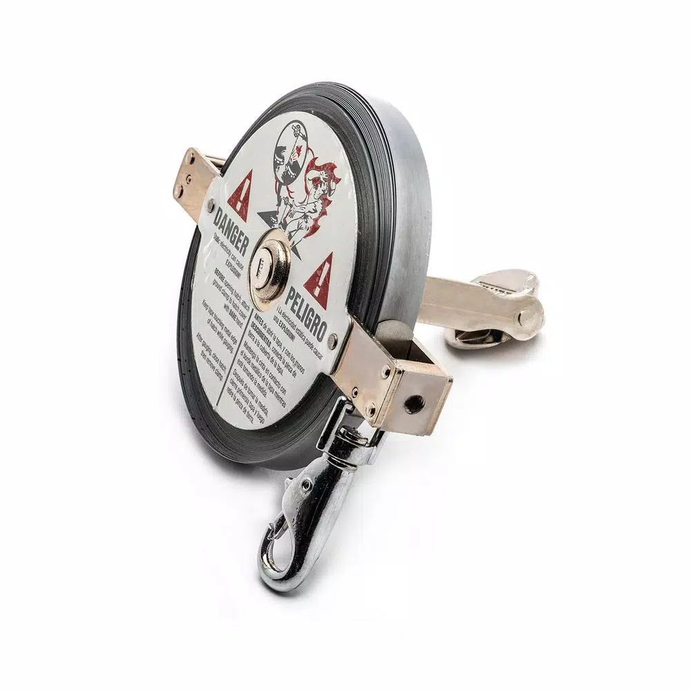 Lufkin 1/2 in. x 25 ft. Oil Gauging Tape Measure, Chrome Clad Double Duty