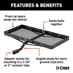 CURT Aluminum Bolt-Together Hitch Cargo Carrier, 300 lb. Capacity, 2 in. Receiver thumbnail 2