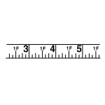 Lufkin 50 ft. Hi-Viz Orange Fiberglass Tape Measure, 1/2 in. Width thumbnail 2