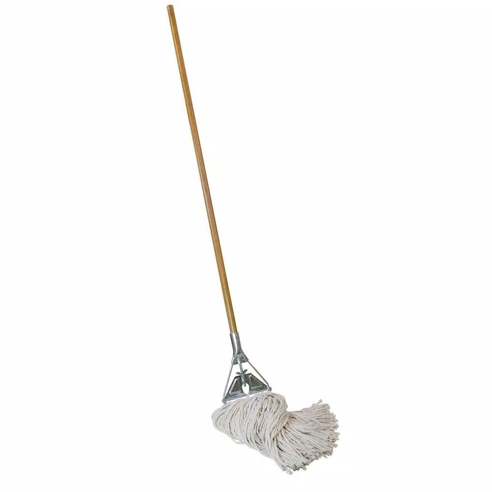 Quickie Jobsite #32 Heavy-Duty Wet String Mop with Hardwood Handle