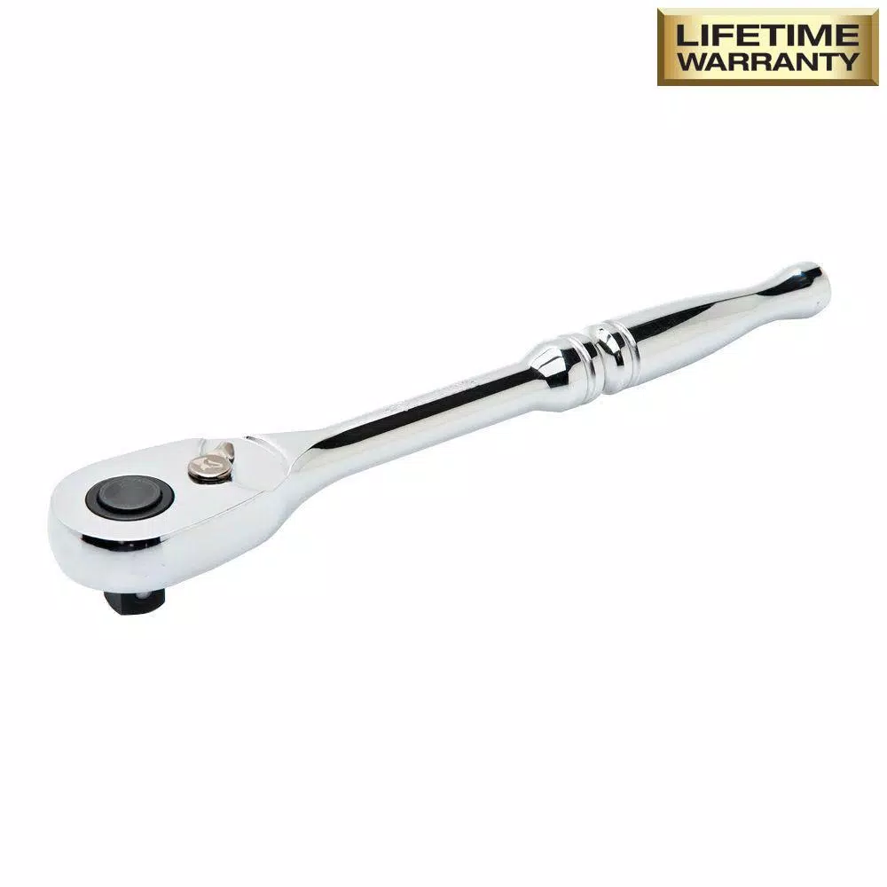 Husky 3-Piece Full Polish Ratchet Set, 1/4 in., 3/8 in., and 1/2 in. Drives