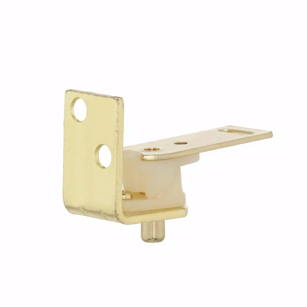 Prime-Line Brass Finished Steel Cafe Door Hinge Set, Double Acting & Self-Closing