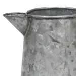 Stonebriar Collection 7 in. Antique Galvanized Metal Jug - Farmhouse Style Decorative Pitcher thumbnail 2
