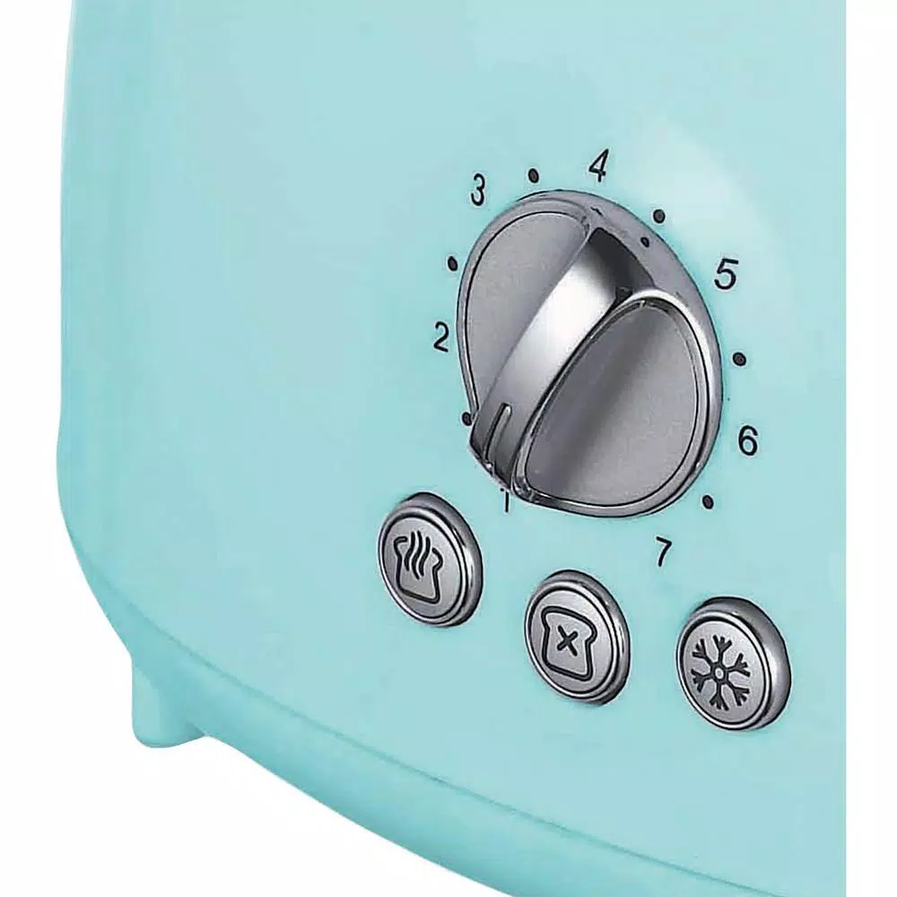 Brentwood Appliances TS-270BL Retro 2-Slice Blue Extra-Wide Slot Toaster