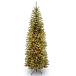 National Tree Company 6 ft. Kingswood Fir Pencil Artificial Christmas Tree with 200 Clear Warm Lights thumbnail 1