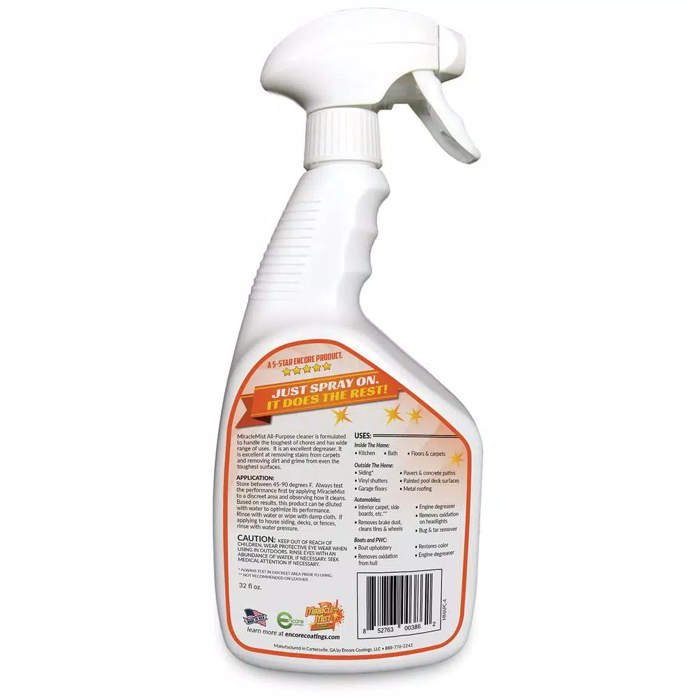 MIRACLEMIST All-Purpose Concentrated Cleaner Set - 1 Gal. Jug & Two 32 oz. Spray Bottles