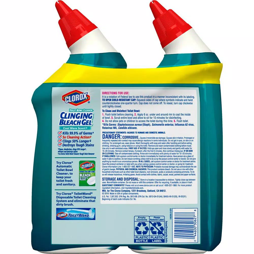 Clorox Plus Tilex Mold and Mildew Remover & Clorox Toilet Bowl Clinging Bleach Gel 2-Pack Bundle