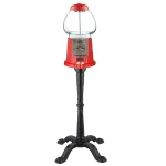 Great Northern 37 in. Vintage Red Gumball Machine with Stand and Coin Bank thumbnail 1