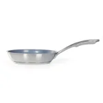 Chantal Induction 21 Steel 10 in. Stainless Steel Ceramic Nonstick Frying Pan, Brushed Stainless Steel thumbnail 6
