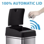 iTouchless Automatic Sensor Trash Can Combo Set, 13 Gal. & 2.5 Gal. Stainless Steel thumbnail 2